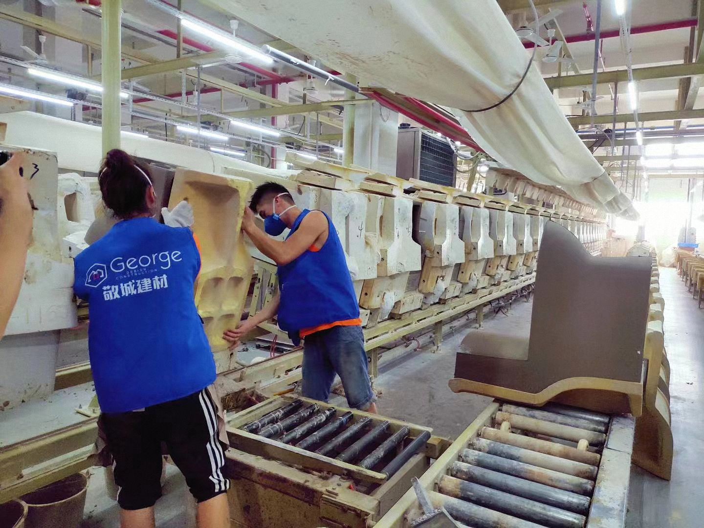 Foshan sanitary ware manufacturing factory with production lines