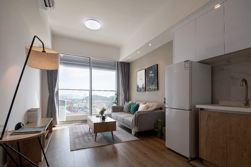 Soft decoration for an apartment project by George Design