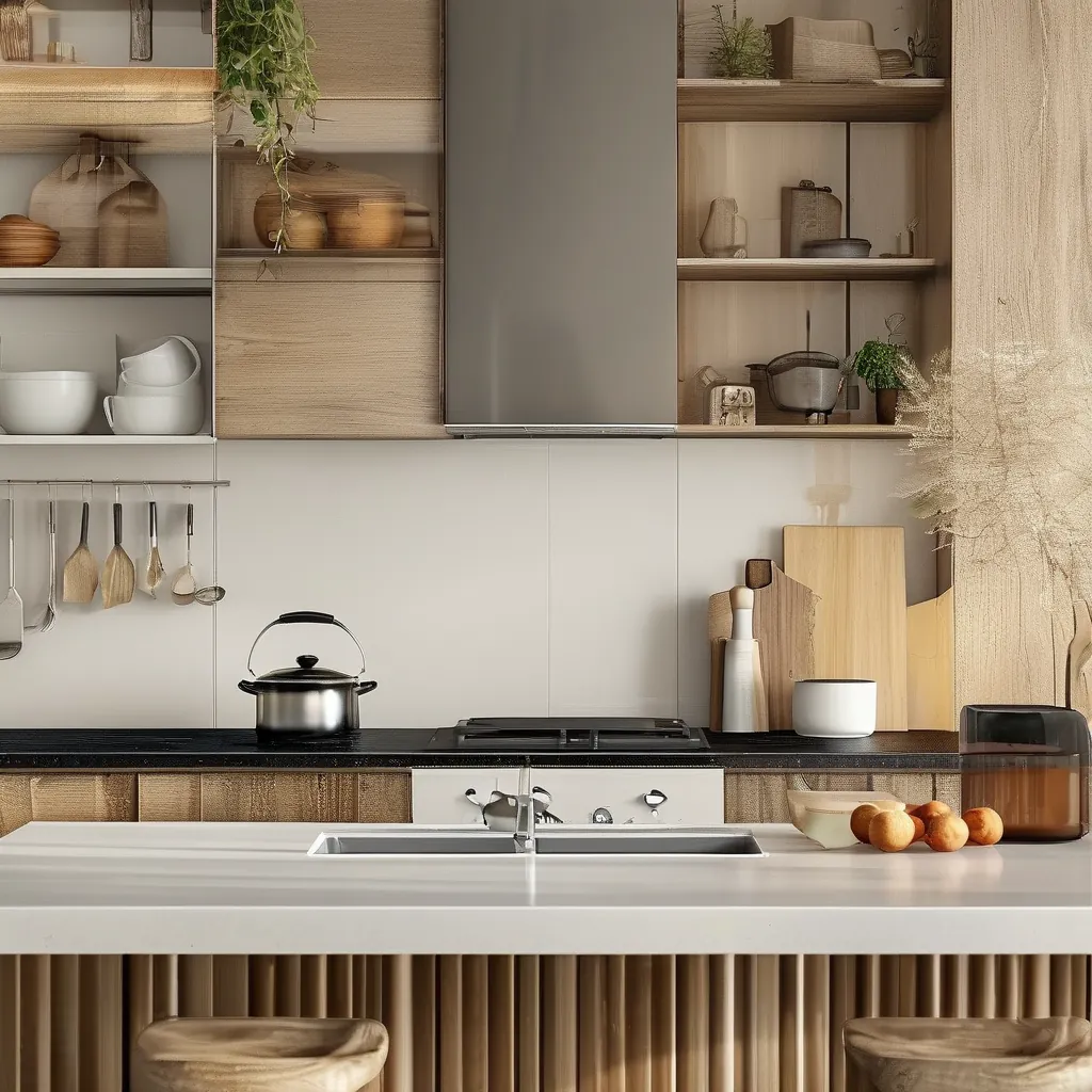 modern kitchen renovation with custom cabinets and quartz countertops